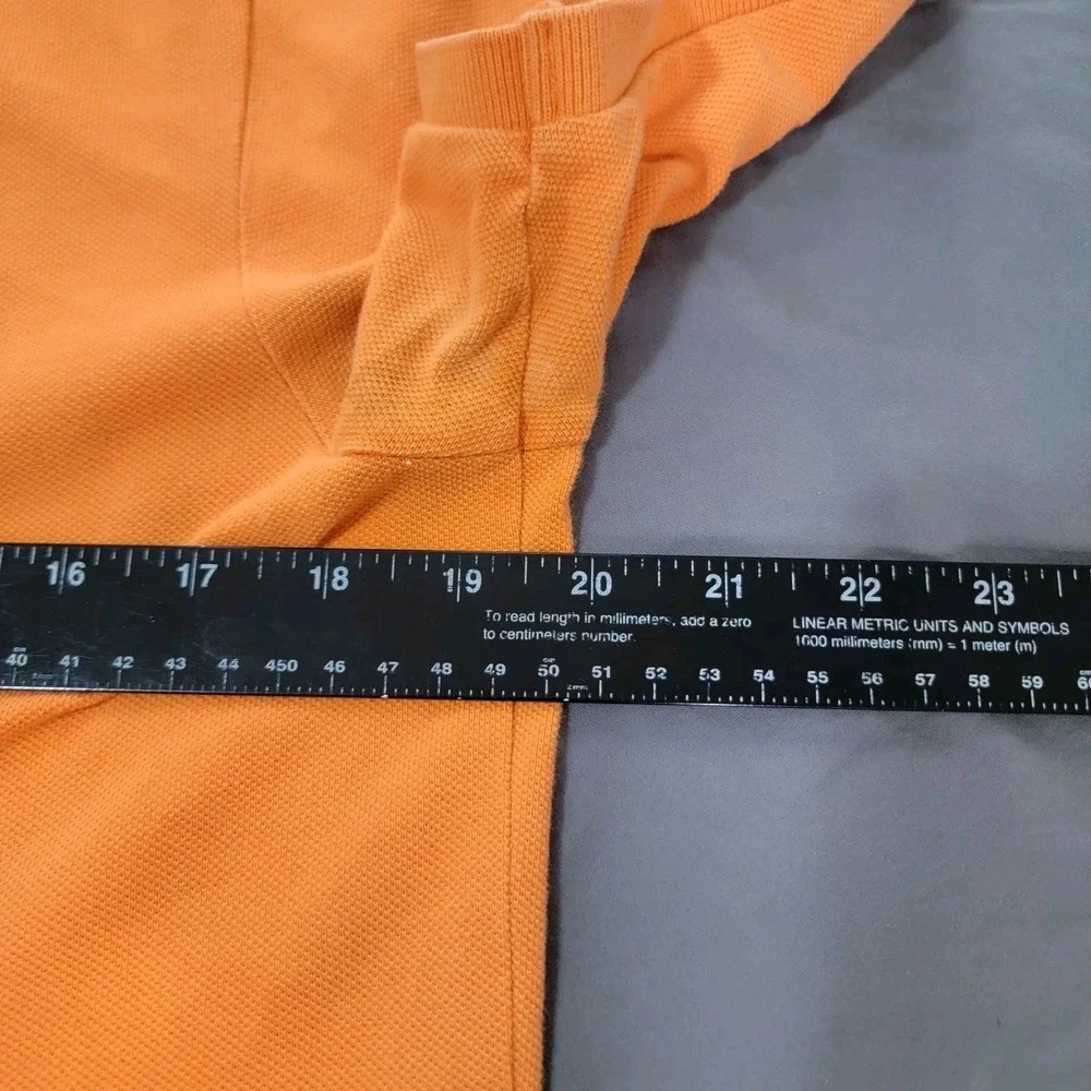 RLX Ralph Lauren Polo Men's Medium Orange Big Pony US Offshore Racing Sailing